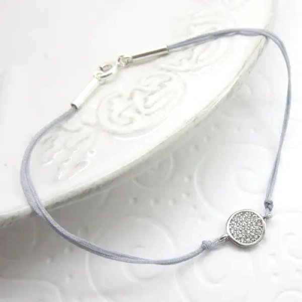 Sznurek i Srebro  - bransoleta