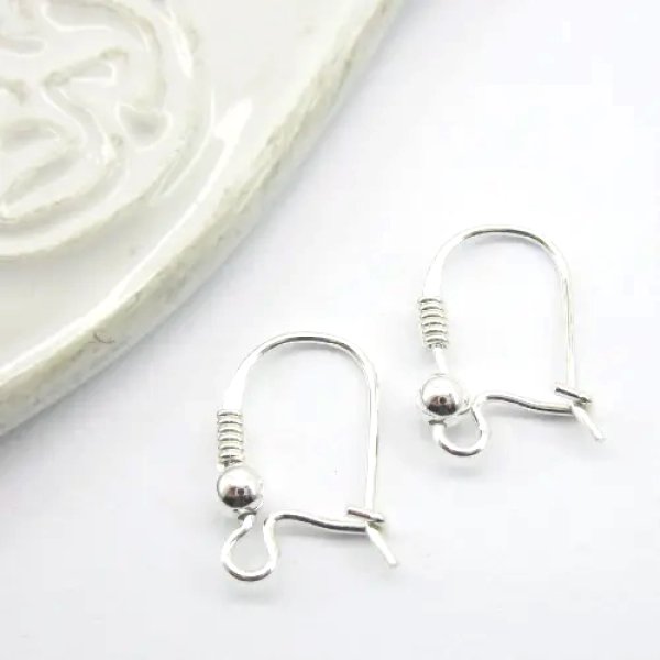 Srebro Ag - bigle zamknięte 15x8mm