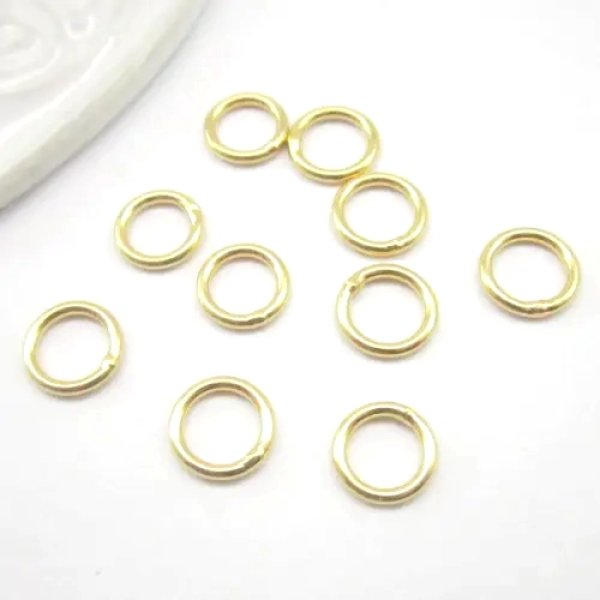 Ag Złocone - kółko cięte 8mm (drut 1,2mm) 