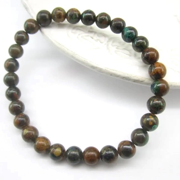 Azuryt 6 mm - bransoletka (sztuka)