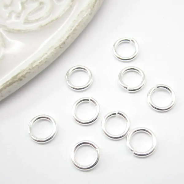 Srebro Ag - kółko cięte 6mm (drut 1mm)