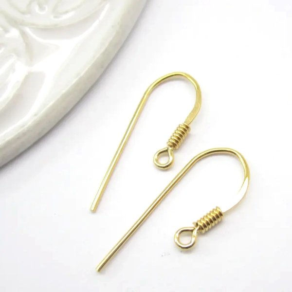 Srebro Ag Złocone - bigle otwarte 25x8mm (para)