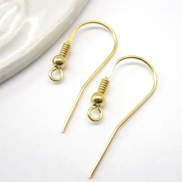 Srebro Ag Złocone - bigle otwarte 25x8mm (para)