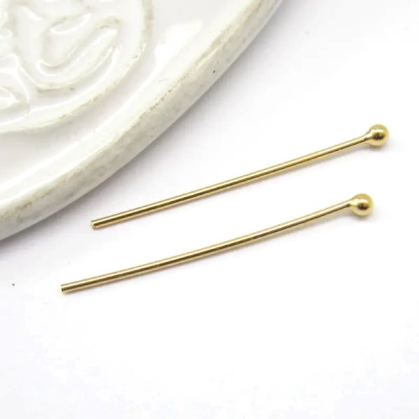 Srebro Ag Złocone- szpilka 2,5cm (para)