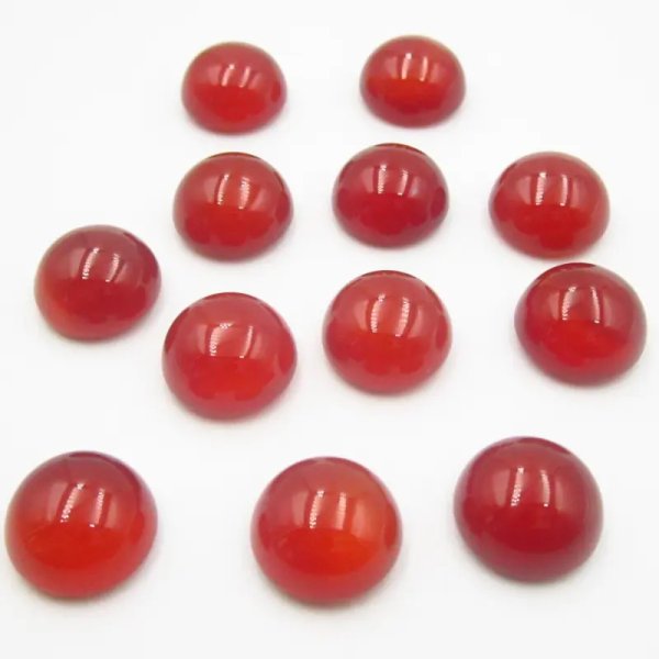 Agat czerwony 14 mm okrągły (sztuka)