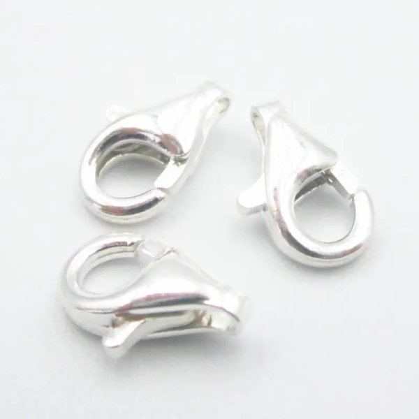 Srebro Ag - Zapięcie typu karabińczyk 9mm