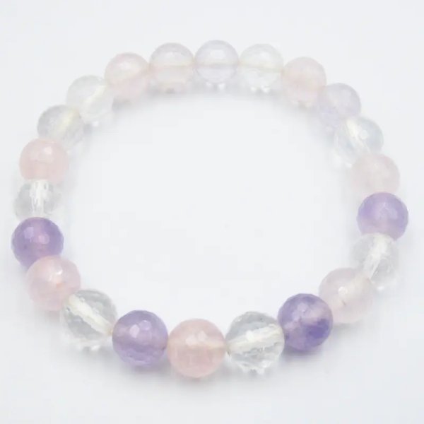 Kwarc Multikolor Fasetowany - bransoletka