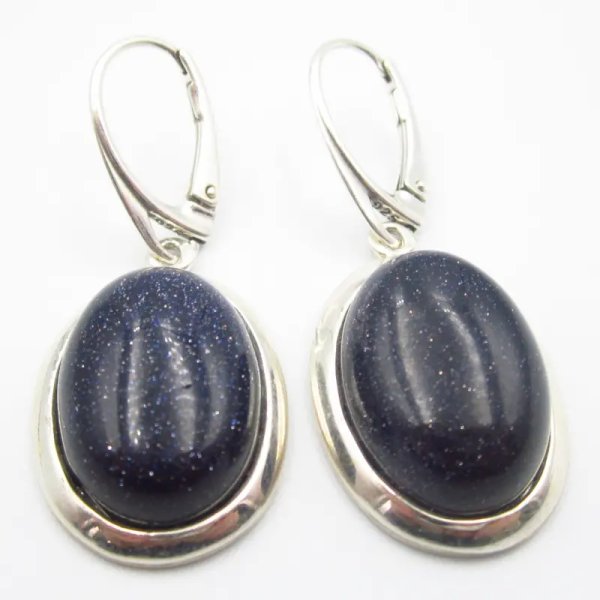Noc Kairu w srebrze - kolczyki owale