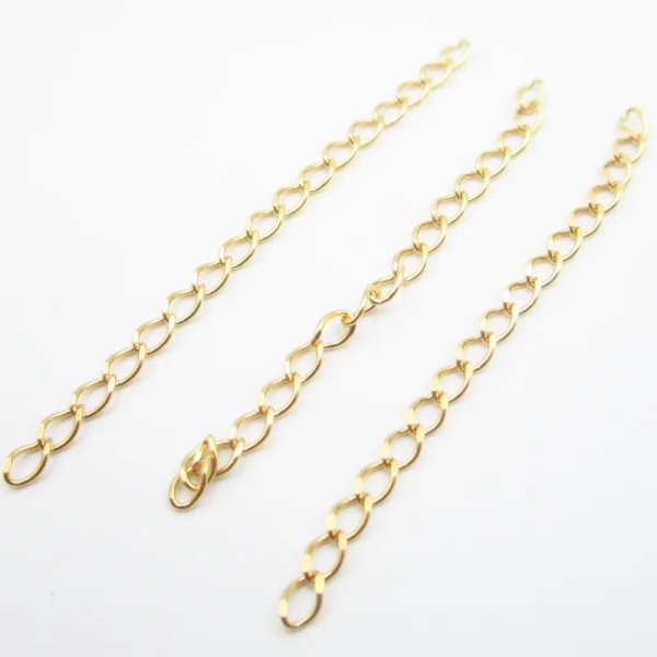 Srebro Ag Złocone - Łańcuszek  3,5x2mm (5cm)