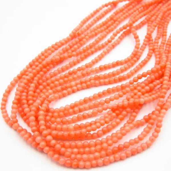 Koral łososiowy kulki 2 mm (sznur)