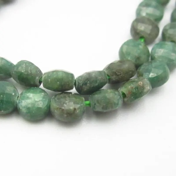 Agat green dragon - fasetowane tabletki 4x3 mm (sznur)