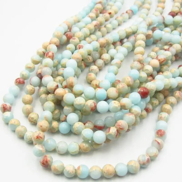 Agat shoushan - kulki 6 mm (sznur)