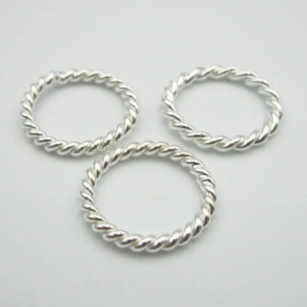 Srebro Ag - kółka ozdobne 11, 13, 14,5 lub 18 mm