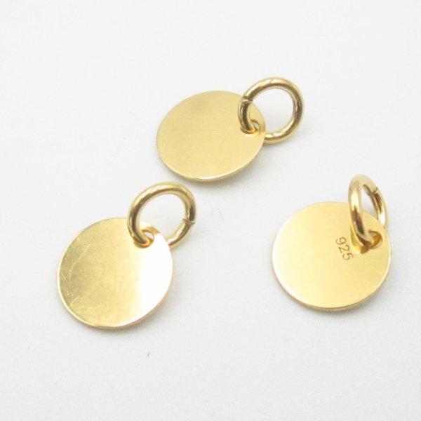 Srebro Ag Złocone- blaszka 8mm