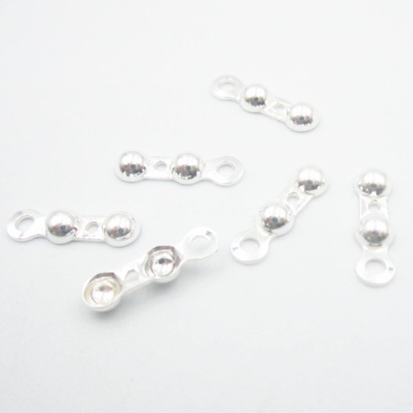 Srebro Ag - łapaczki małe kulka 10x3 mm (para)  