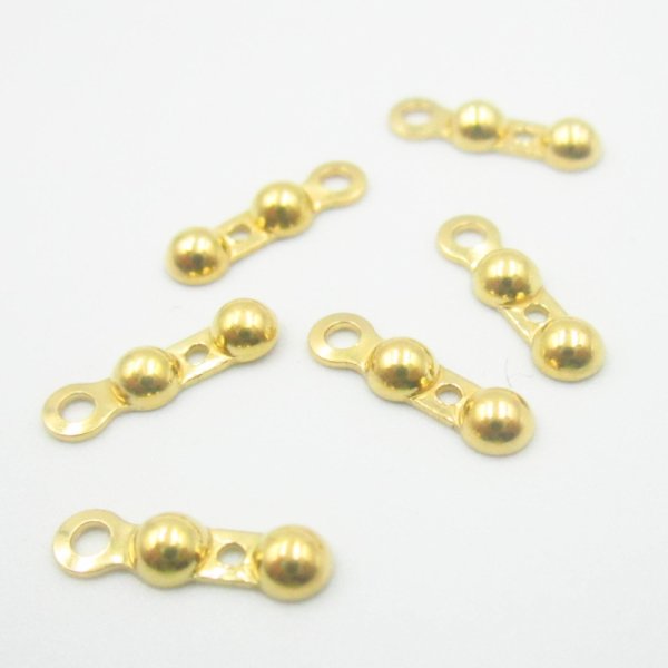 Srebro Ag Złocone - łapaczki małe kulka 10x3 mm (para)  