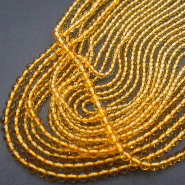 Cytryn (Lemon) kulka 3,3 mm (sznur)