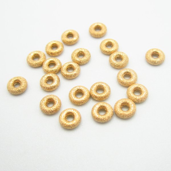 Srebro Złocone Ag - oponka gwiezdny pył 4x1,2mm 