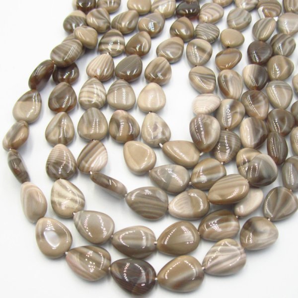 Krzemień Pasiasty kropla 16x12mm (sznur)