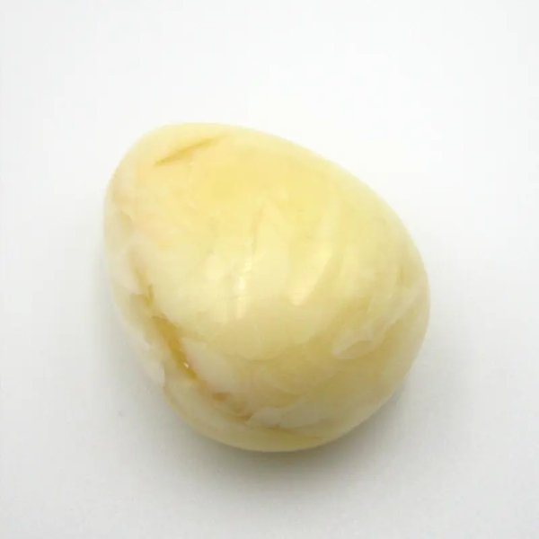 Mleczny Bursztyn 28x20x4mm łza