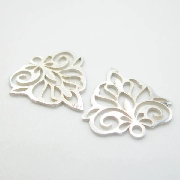 Srebro Ag - element ozdobny 10x11mm  