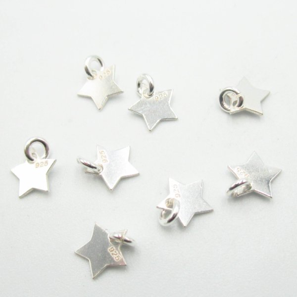 Srebro Ag - element ozdobny gwiazdka 6mm
