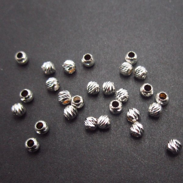 Srebro Ag - kulka ozdobna 2,5mm  