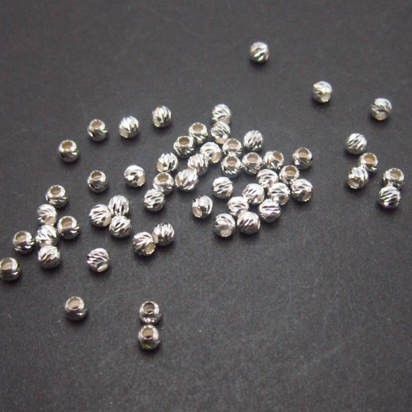Srebro Ag - kulka ozdobna 2,5mm  