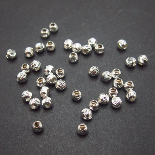 Srebro Ag - kulka ozdobna 3mm  