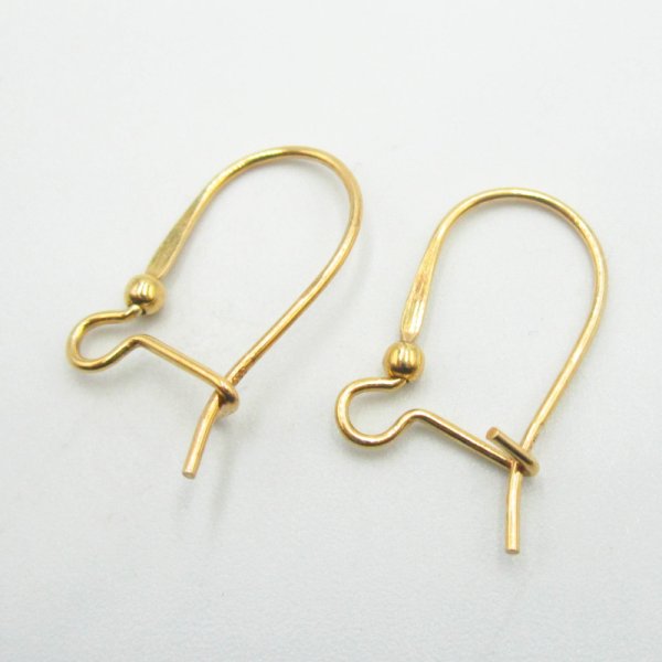 Srebro Ag Złocone - bigle zamknięte 18x11 mm (para)