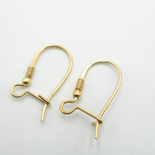 Srebro Ag Złocone - bigle zamknięte 18x11 mm (para)