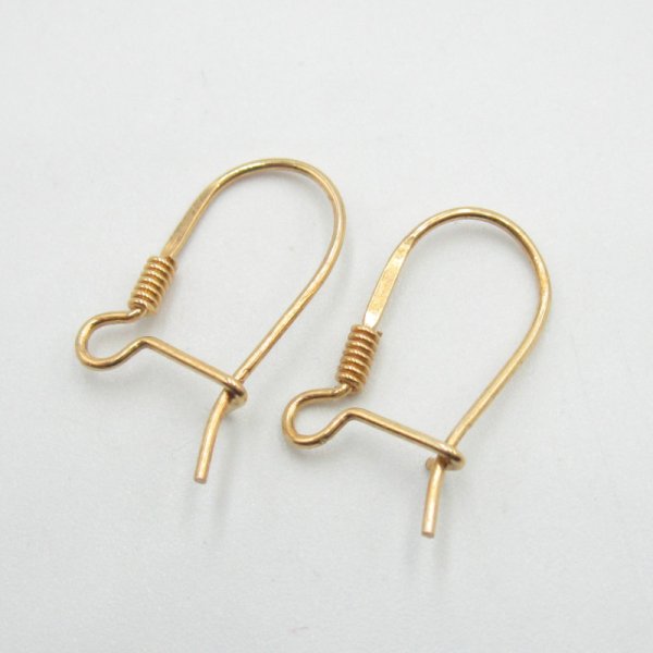 Srebro Ag Złocone - bigle zamknięte 18x11 mm (para)