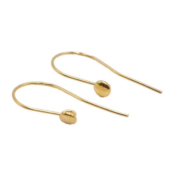 Srebro Ag Złocone - bigle otwarte 26x12 mm (para)