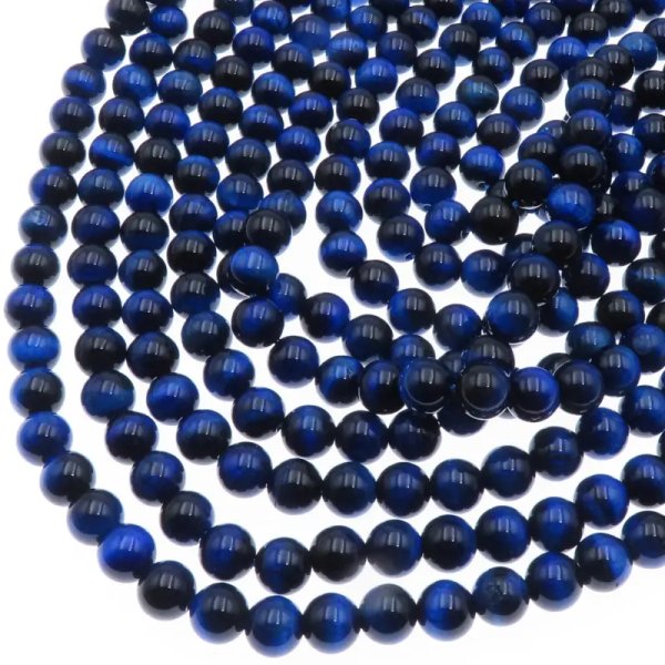 Tygrysie oko niebieskie - kulki 8 mm