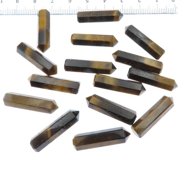 Tygrysie Oko  - sople niewiercone 25x6mm (sztuka)