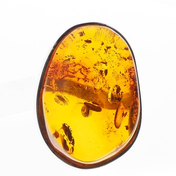 Koniakowy Bursztyn i srebro - pierścionek