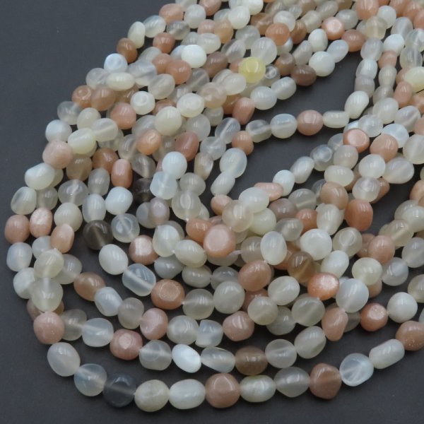 Kamień Słoneczny i Księżycowy pastylki - nieregularne (sznur)