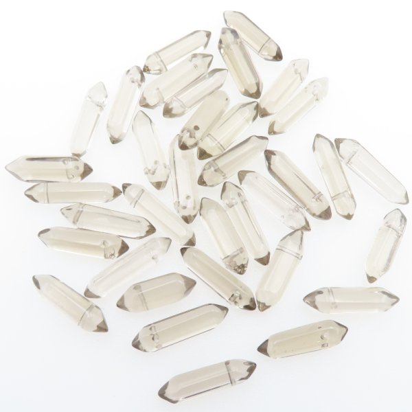 Kwarc Dymny - sople wiercone 21-25x6mm (sztuka)