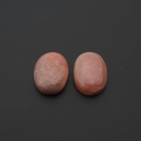Rodochrozyt 12-16x10-11 mm owal (para) (różne pary do wyboru)