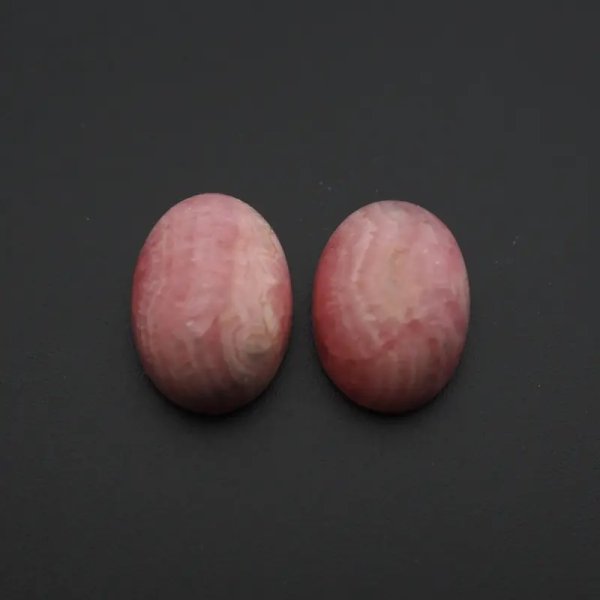 Rodochrozyt 14-15x10 mm owal (para) (różne pary do wyboru)