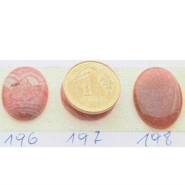 Rodochrozyt 14-16x9-13 mm owal (różne kamienie do wyboru)