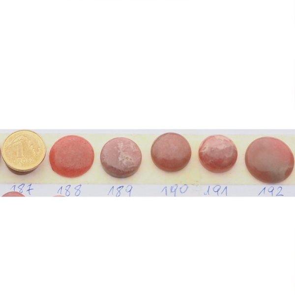 Rodochrozyt 14-17 mm okrągły (różne kamienie do wyboru)
