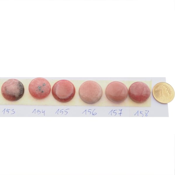 Rodochrozyt 15-16 mm okrągły (różne kamienie do wyboru)