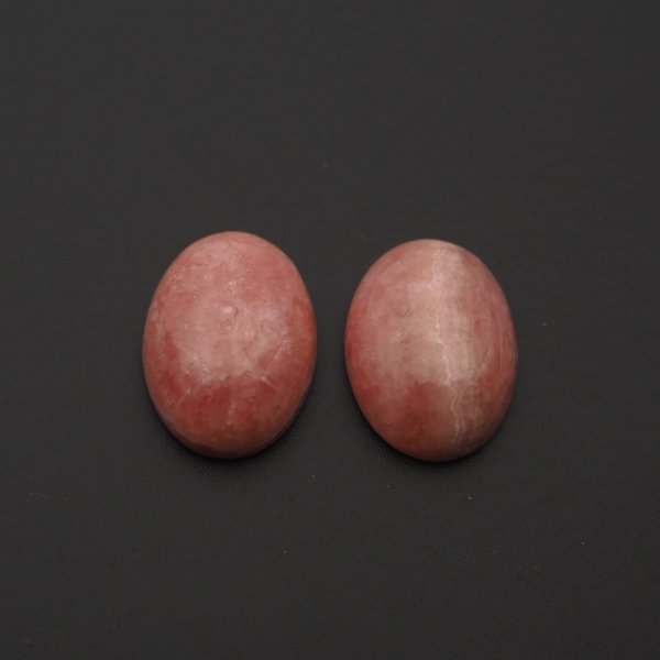 Rodochrozyt 16-17x12 mm owal (para) (różne pary do wyboru)