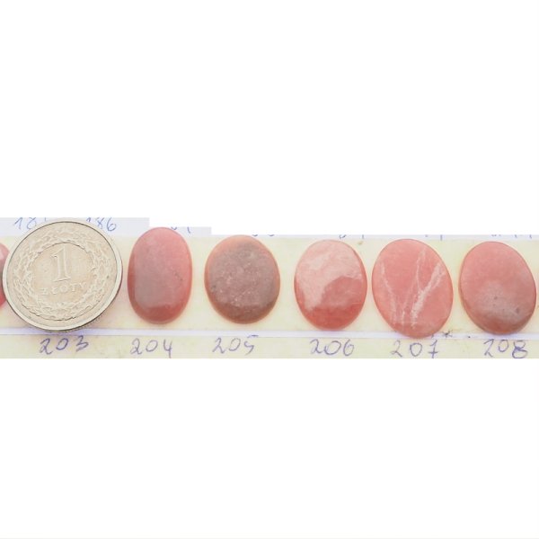 Rodochrozyt 18-20x12-15 mm owal (różne kamienie do wyboru)