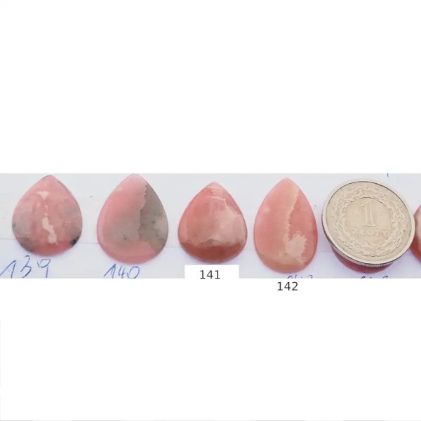 Rodochrozyt 21-24x16-20 mm łza (różne kamienie do wyboru)