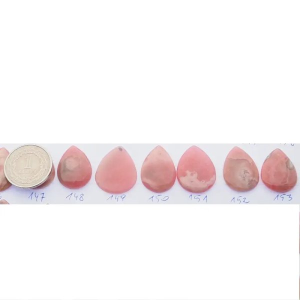 Rodochrozyt 21-24x16-20 mm łza (różne kamienie do wyboru)
