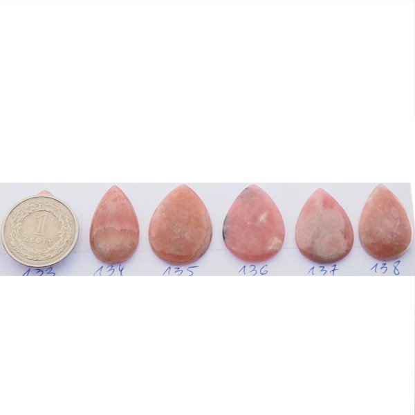 Rodochrozyt 22-29x15-20 mm łza (różne kamienie do wyboru)