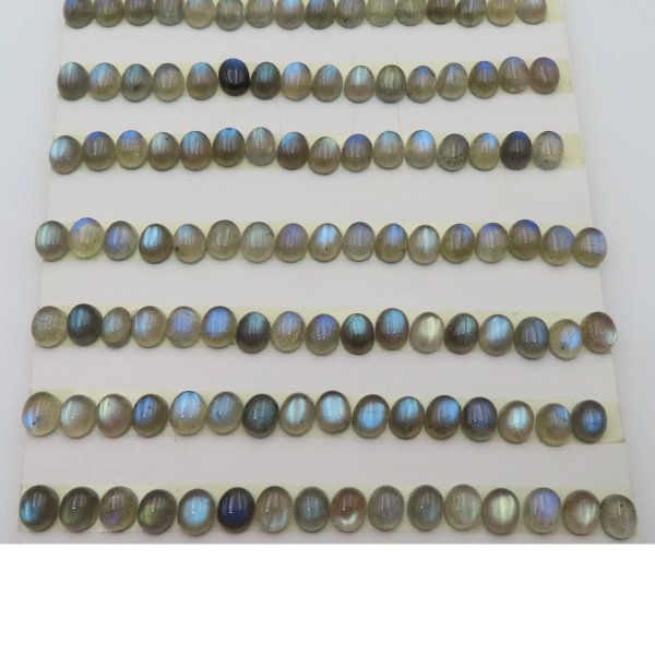 Labradoryt 10x8 mm owal (para) 