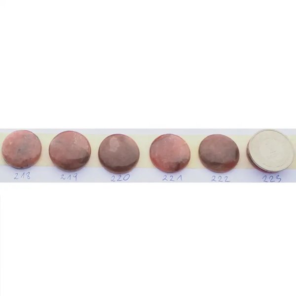 Rodochrozyt 21-23 mm okrągły (różne kamienie do wyboru)